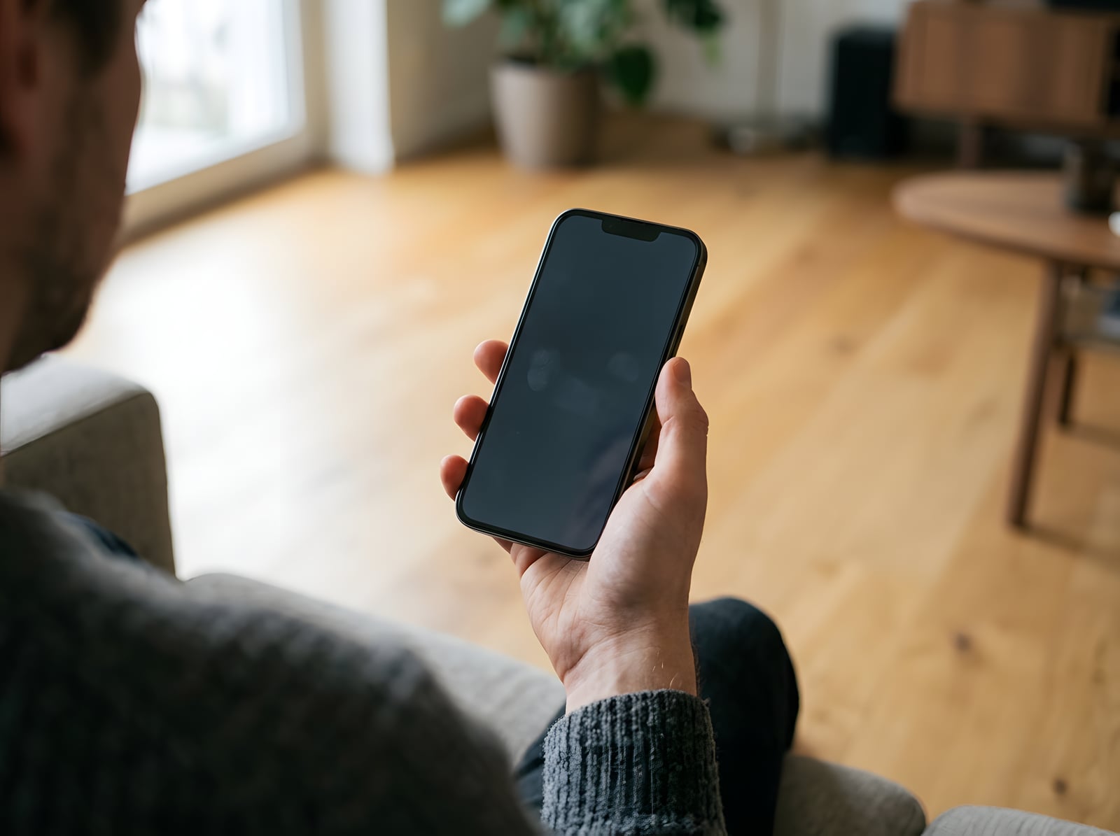 The Floorrable estimate on a phone — choosing the project type, step 1 of 6